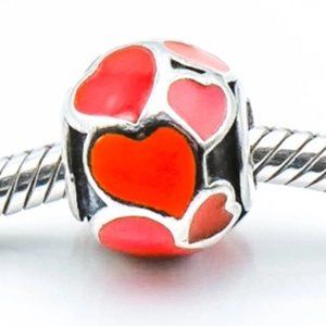 Pandora Bracelet Red Hot Love Charm.